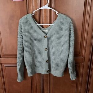 Mint Green Cropped Sweater